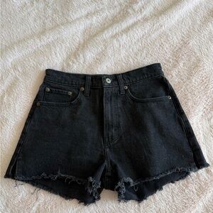 Abercrombie Curve Love Black Jean Shorts